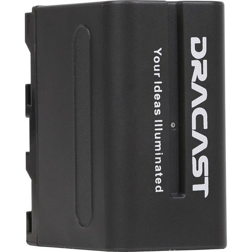  Dracast 2 x NP-F 6600mAh Batteries with Chargers and V-Mount to NPF Converter Kit