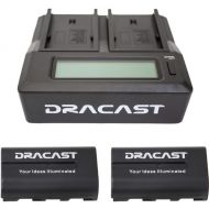 Dracast 2X NP-F 2200 Batteries & Dual Charger Kit
