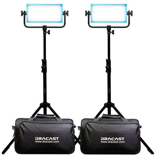  Dracast Pro Series Daylight LED Light Panel (Gold Mount, Interview 3-Light Kit)