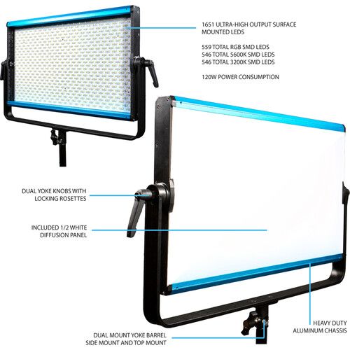  Dracast X Series LED2000 RGB LED Light Panel