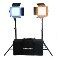 Dracast X Series LED500 Bi-Color LED Light Panel (Interview 2-Light Kit)