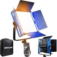 Dracast Kala Plus Series 1000 - Bi-Color 2800K - 6500K LED Video Light | App Control | Dimmable 0-100% | CRI & TLCI 96+ | V-Mount Battery Plate | Barn Doors and Diffusion Panel Included