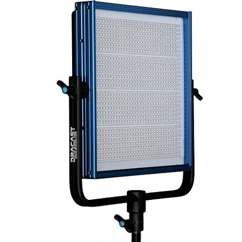  Dracast Pro Series LED1000 Daylight LED 2 Light Kit with Gold Mount Battery Plates and Light Stands