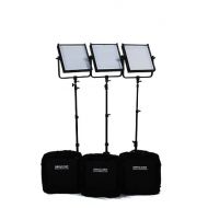 Dracast DR-LK-3x1000-TSX Studio 3 X LED1000 Kit, Tungsten Spot with DMX Control (Black)