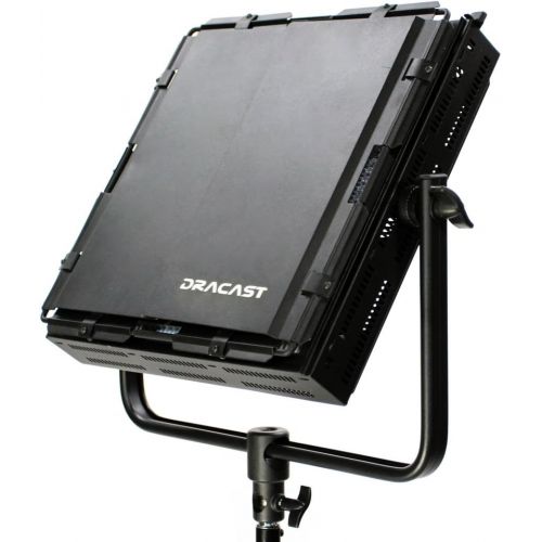  Dracast DR-LK-2x500-1x1000-TFG Pro 2 X LED500 and 1 LED1000 Kit, Tungsten Flood with Gold Mount Battery Plates (Black)