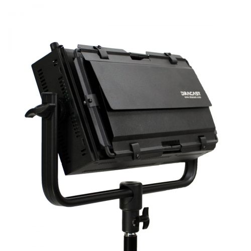  Dracast DR-LK-1x500-2x1000-TSV Pro 2 X LED1000 and 1 LED500 Kit, Tungsten Spot with V-Mount Battery Plates (Black)