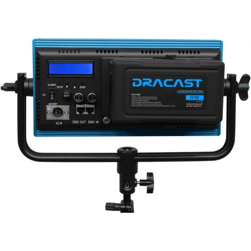  Dracast DRPL-LED500-TVG LED500 PLUS Series Tungsten with V-Mount & Gold Mount Battery Plates (Blue)