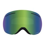 Dragon Alliance X1 Ski Goggles, Large, Black, Split/Luma Green Ion Lens