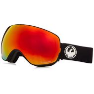 Dragon Alliance X2S Black Snow Goggles for Men/Women, Red Ion