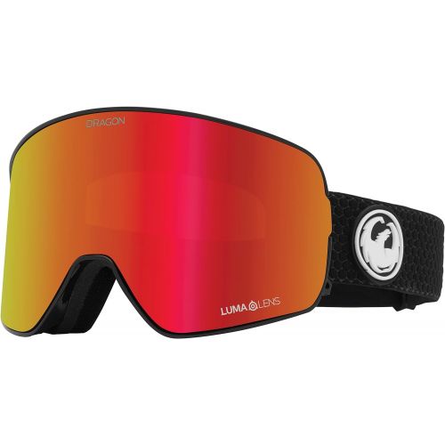  Dragon Alliance Mens NFX2 Snow Goggles, Split/Lumalens Red Ion, Lumalens Light Rose, OFA