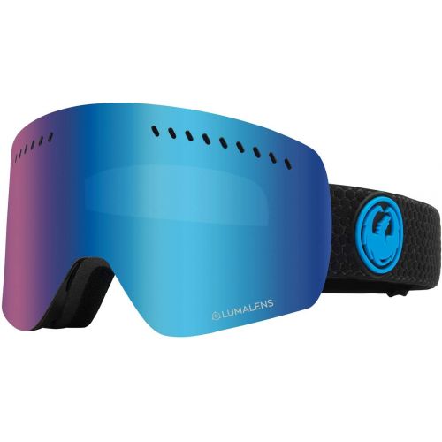  Dragon Alliance Split/Blue LL Amber Goggles, Black