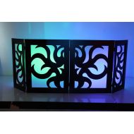 DJ Facade  DJ Booth by Dragon Frontboards: Vine 4 Panel  Black Frame