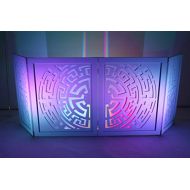 DJ Facade / DJ Booth by Dragon Frontboards: Tribe 4 Panel / White Frame