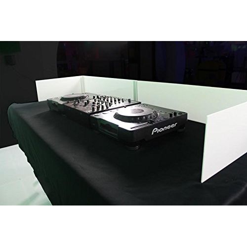  Tabletop DJ Facade by Dragon Frontboards: Short White Acrylic 6 Tabletop Facade