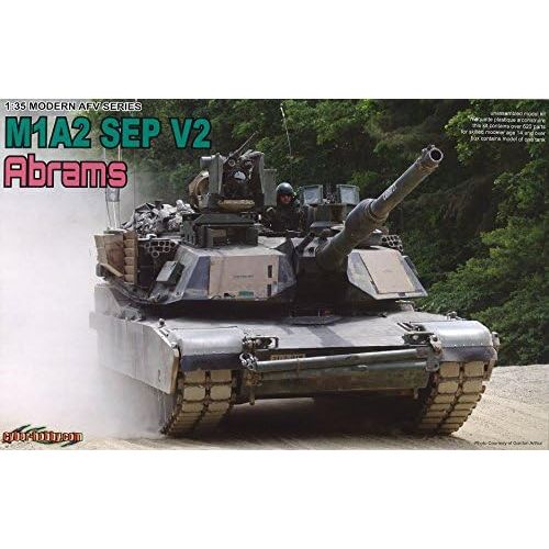  Dragon Models USA Dragon Models 135 M1A2 SEP V2 (System Enhanced Program) Vehicle Model Building Kit