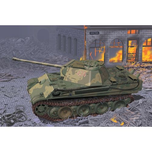  Dragon Models USA Dragon Models 135 Panther Ausf.G Late Production wAdd-on Anti-Aircraft Armor Model Building Kits