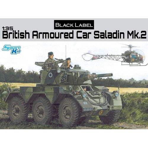  Dragon Models USA Dragon Models British Armored Car Saladin Mk. II -Black Label Series Model Kit (135 Scale)