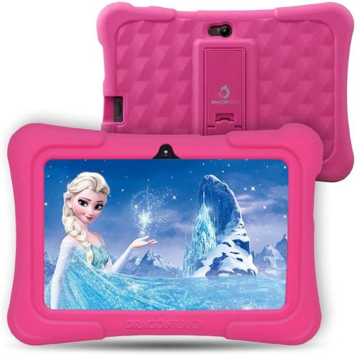  [아마존 핫딜]  [아마존핫딜]Dragon Touch Y88X Plus Tablet for Kids 16 GB 2019 Edition, 7 inch HD IPS Display WiFi Android Tablet, Kidoz Pre-Installed with All-New Disney Content - Pink