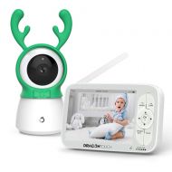[아마존핫딜][아마존 핫딜] Baby Monitor, Dragon Touch Babycare 5 Inch 720P HD Video Baby Monitor with Remote Pan-Tilt-Zoom, Infrared Night Vision, 2-Way Audio, 5 Lullabies, and Temperature Monitoring Capabil