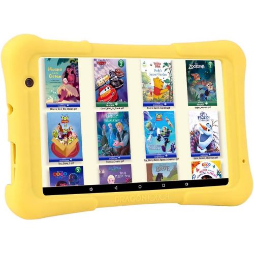  [아마존핫딜][아마존 핫딜] Dragon Touch Y80 Kids Tablet, 8 inch Android Tablets, 2GB RAM 16GB, Android 8.1 Oreo, Kidoz Pre-Installed with All-New Disney Contents WiFi Only 2019 - Yellow