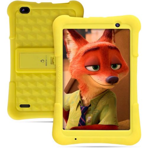  [아마존핫딜][아마존 핫딜] Dragon Touch Y80 Kids Tablet, 8 inch Android Tablets, 2GB RAM 16GB, Android 8.1 Oreo, Kidoz Pre-Installed with All-New Disney Contents WiFi Only 2019 - Yellow