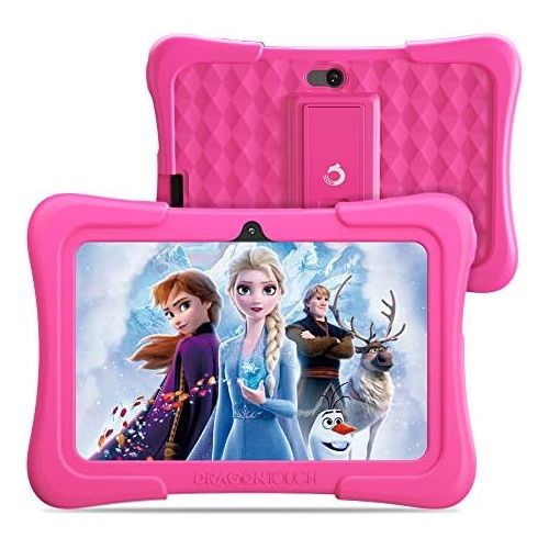  [아마존베스트]Dragon Touch Y88X Pro 7 inch Kids Tablets, 2GB RAM 16GB ROM, Android 9.0 Tablet, Kidoz Pre Installed with Disney Contents (More Than $80 Value), Pink