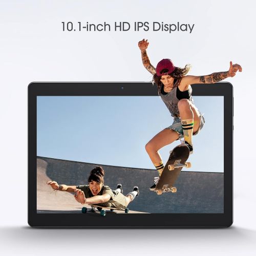  [아마존베스트]Dragon Touch K10 Tablet, 10 inch Android Tablet with 16 GB Quad Core Processor, 1280x800 IPS HD Display, Micro HDMI, GPS, FM, 5G WiFi, Black Metal Body