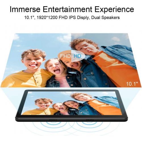  [아마존베스트]Dragon Touch Max10 Tablet, 1200x1920 FHD Display, Octa-Core Processor, Android 9.0 Pie, 10 inch Android Tablets, 32GB Storage, 5G WiFi, GPS, Metal Body Black