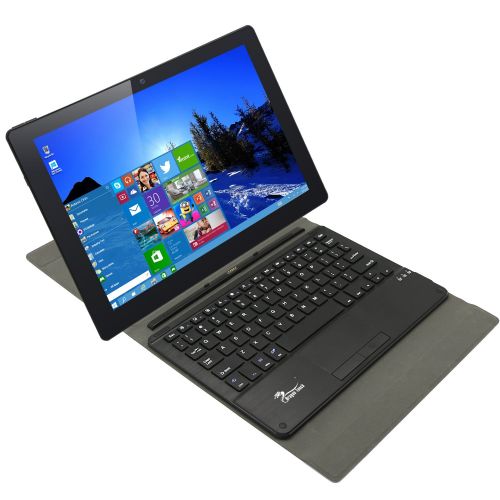  Dragon Touch i10X 10.1 inch 64 GB Windows 10 Tablet Intel Quad Core 2-in-1 Notebook IPS Screen with Detachable Keyboard