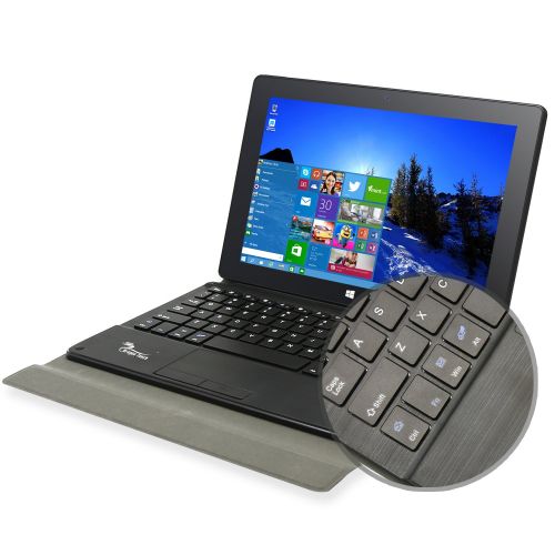  Dragon Touch i10X 10.1 inch 64 GB Windows 10 Tablet Intel Quad Core 2-in-1 Notebook IPS Screen with Detachable Keyboard