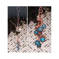 /DragonflyDreams1 Wind Chimes - Garden Art Decor - Glass Copper - Personalized Gift - Outdoor Decor - Memorial Chimes - Gift