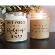 DragonflyFarmsCo Funny Candle, Scented Soy Candle, Dont Forget to be Awesome, Soy Candle Gift, Personalized Candle, scented candle, motivational gift
