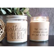 DragonflyFarmsCo Birthday Girl Soy Candle, Scented Soy Candle Gift, Birthday Gift, Gift for Her, Candle Gift, Personalized Candle, Birthday Candle