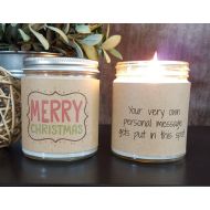 DragonflyFarmsCo Christmas Candle, Holiday Candle, Scented Soy Candle, Personalized Candle Gift, Handmade Candle, Christmas Gift, Merry Christmas