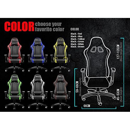  Drakon Raidmax Gaming Chair, Yellow