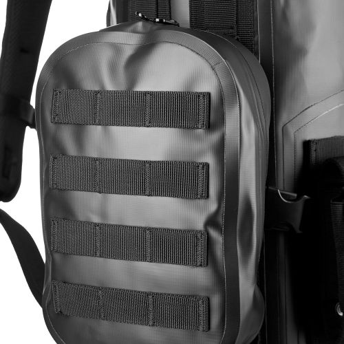 [아마존베스트]Drakon Outdoor Equipment Drakon Outdoors 40L Waterproof Dry Bag Survival Backpack - Roll Top Go-Bag Perfect for Hunting, Camping, Boating, Kayaking - Black Padded Adjustable Straps With MOLLE System