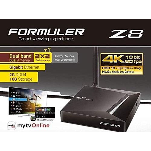  [아마존베스트]Dramlink.ca FORMULER Z8 Android Dual Band 5G Gigabit LAN 2GB RAM 16GB ROM 4K Smart Learning Remote with IR