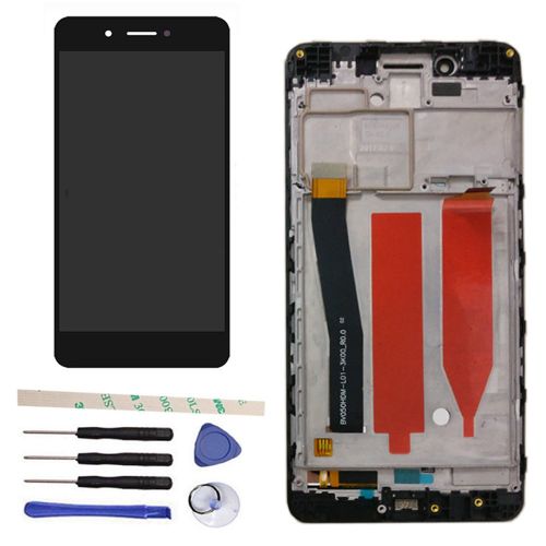  Draxlgon LCD Display Touch Screen Digitizer Assembly Replacement for Huawei P9 lite Smart DIG-L03 DIG-L22 DIG-L23 (Black wFrame)