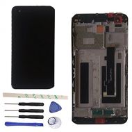 Draxlgon LCD Display Touch Screen Digitizer Assembly Replacemnt with Frame for Vodafone Smart V8 VF710 VFD710