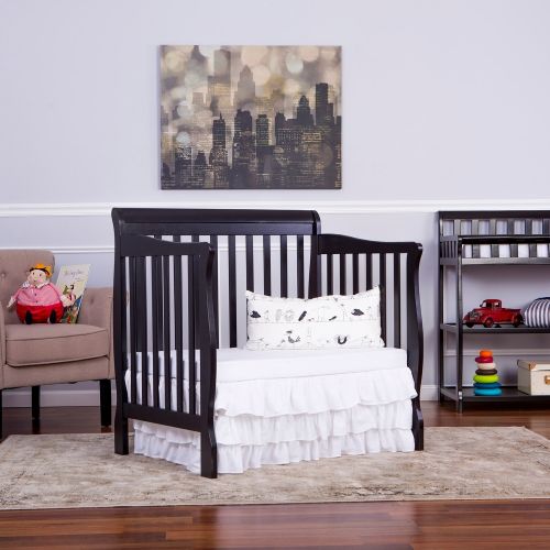  Dream On Me Aden Convertible 4-in-1 Mini Crib - Black by Dream on Me