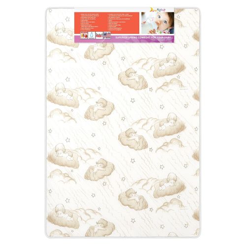  Dream on Me 3-inch Spring Portable Crib Mattress - White by Dream on Me