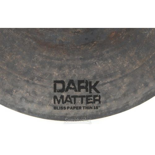  Dream Dark Matter Bliss Paper Thin Crash Cymbal - 18-inch