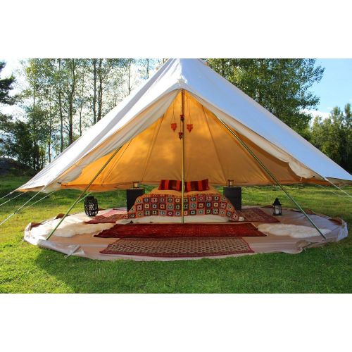  Dream Free Space Outdoor Cotton Canvas Outdoor Camping Bell Tents for 4 Seasons