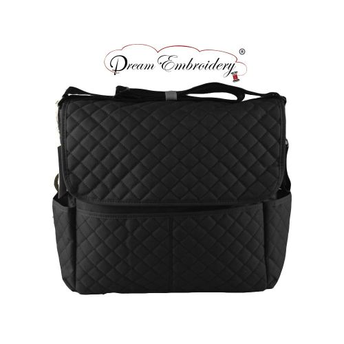  Dream Embroidery Premium Large Maternity Diaper Bag | Durable Stylish 3 Pcs Quilted Diaper Bag for Mom | Baby Tote...