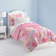 Dream Factory Pretty Princess Ultra Soft Microfiber Girls Comforter Set, Pink, Twin