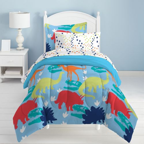  Dream Factory Dinosaur Bed in a Bag Bedding Set