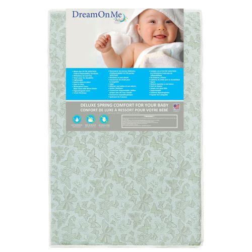  Dream On Me Little Butterflies 6 2-in-1 Foam Core Crib and Toddler Bed Mattress
