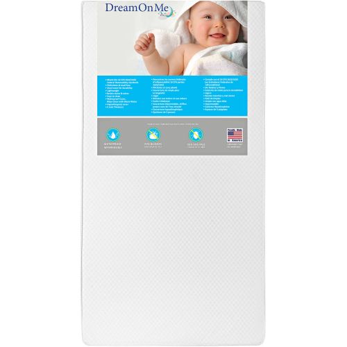  Dream On Me Lavender 6 2-in-1 Foam Core Crib and Toddler Bed Mattress