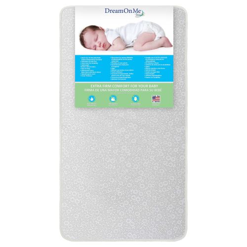  Dream On Me, Breathable Orthopedic Extra Firm Crib & Toddler Mattress, Reversible Design