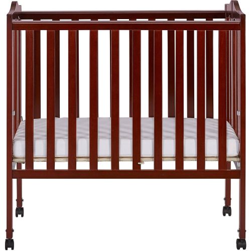  Dream On Me 2-in-1 Lightweight Portable Crib, Cherry